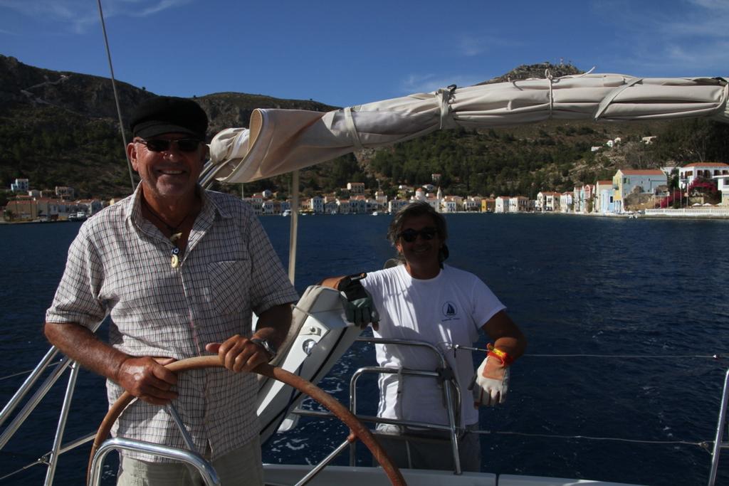 Leaving The Greek Island of Kastellorizo  - Turkey Lycian Coast Rally © Maggie Joyce